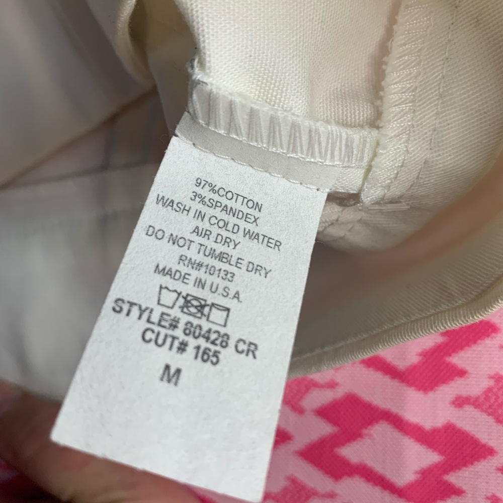 Charlotte Russe Size Medium Shorts Crisp White Silver Cord NWT - Picture 7 of 10